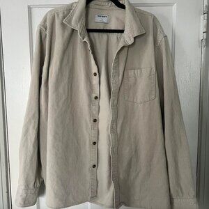 corduroy button up shirt with front pocket